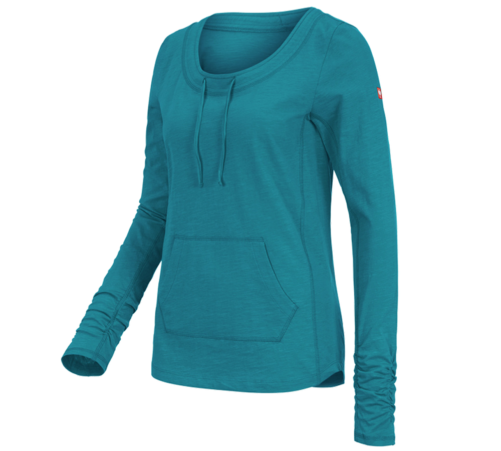 e.s. Longsleeve cotton slub, Damen