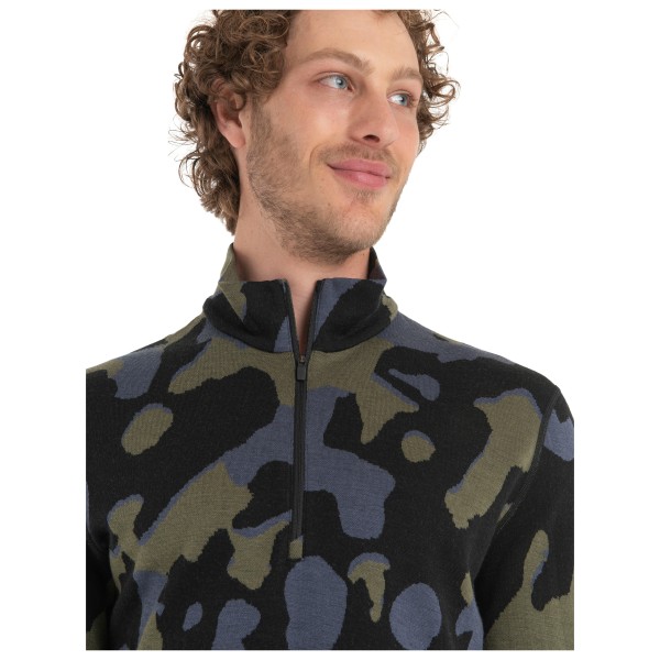 Icebreaker - 260 Vertex L/S Half Zip Natural Cam - Merinounterwäsche