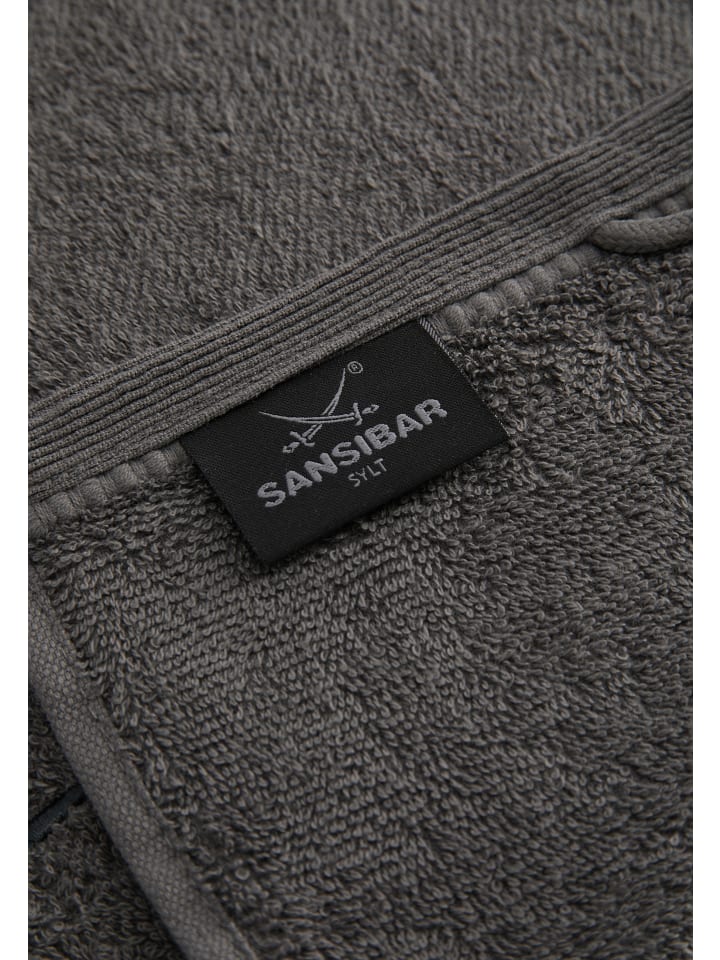 Sansibar Seiftuch 6er Set Frottier-Serie Classic, 30x30 cm in Anthrazit günstig kaufen 30x30 cm