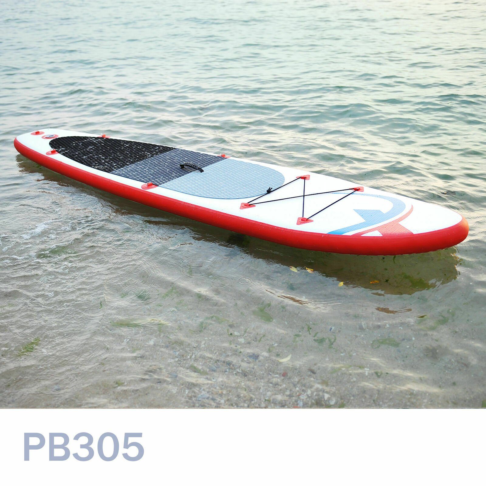 NEMAXX Kiteboard PB 305, (Set, Mit Paddel (T-Handgriff), Pumpe mit Manometer uvm), Allrounder, Standfest, Langlebig, Flexibel und Mobil