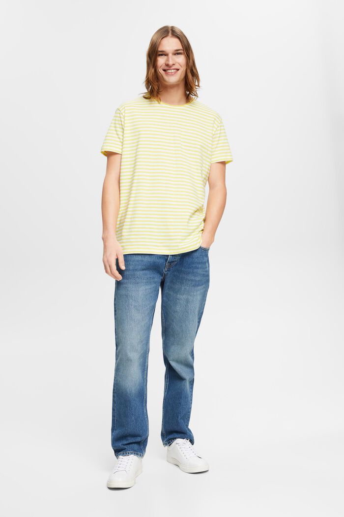 Jersey-T-Shirt mit Streifenmuster