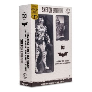 DC Multiverse Actionfigur - Hazmat Suit Batman (Line Art) (Gold Label)