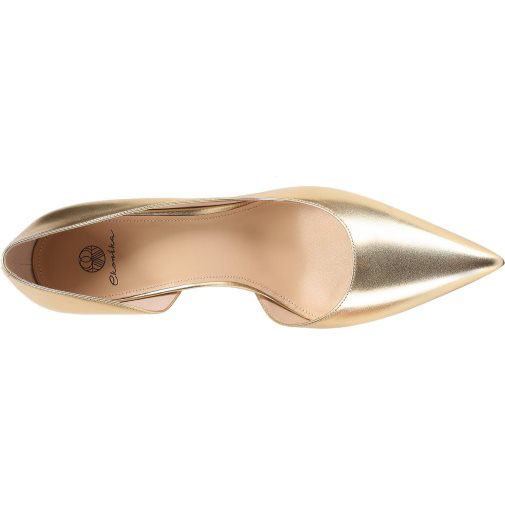 ekonika Lederpumps im Metallic-Look