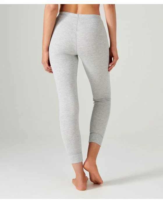 Legging long, fine côte Thermolactyl