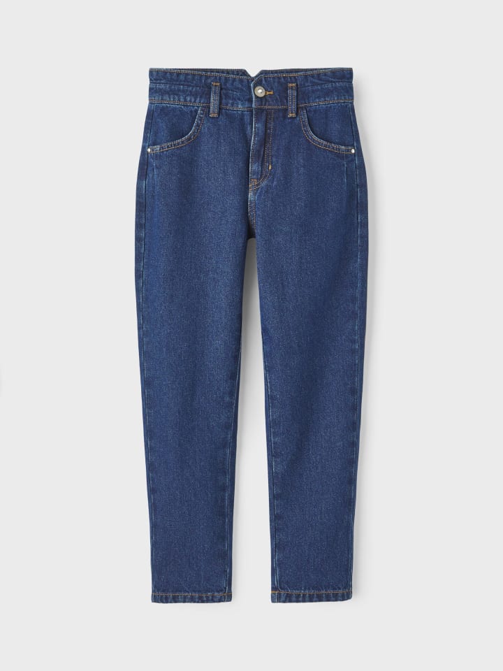 name it Jeanshose Mom fit in dark blue denim günstig kaufen