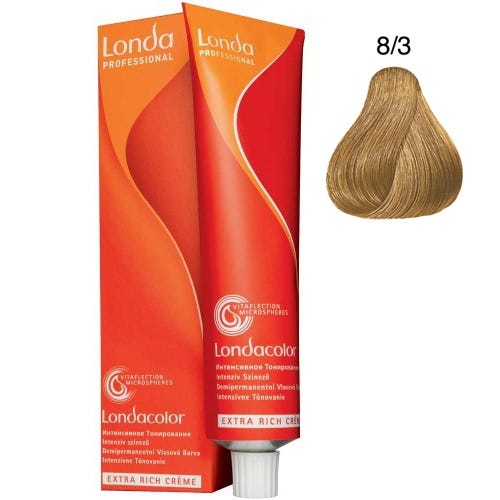 Londa Demi-Permanent Color Creme 8/3 Hellblond Gold 60 ml