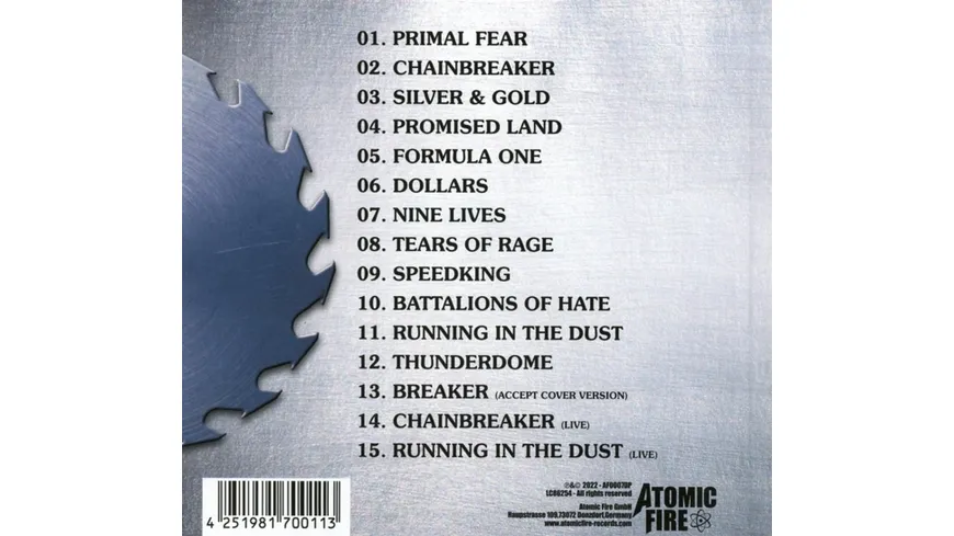 Primal Fear (Deluxe Edition) Digibook