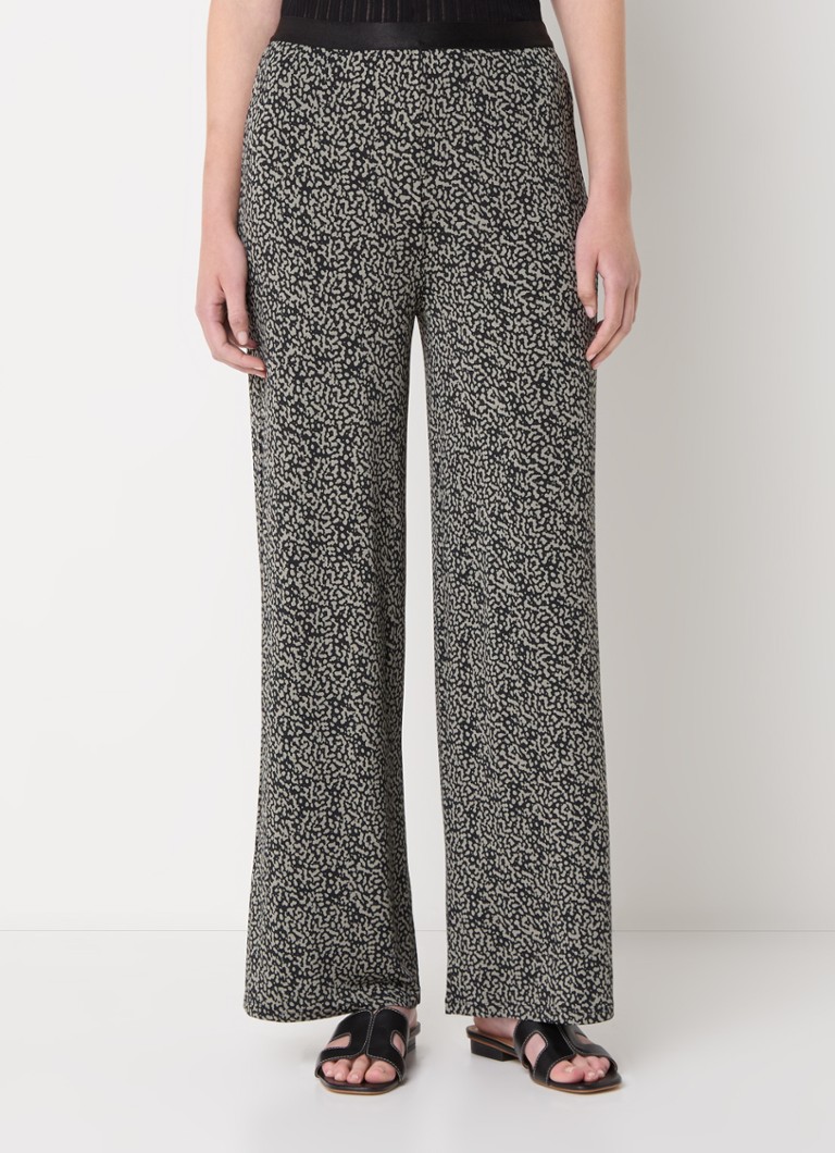 Marc O'Polo Wide fit jersey trousers with print