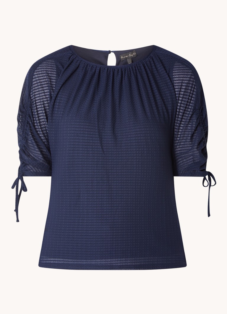 Phase Eight Meda Textured Top Navy 08