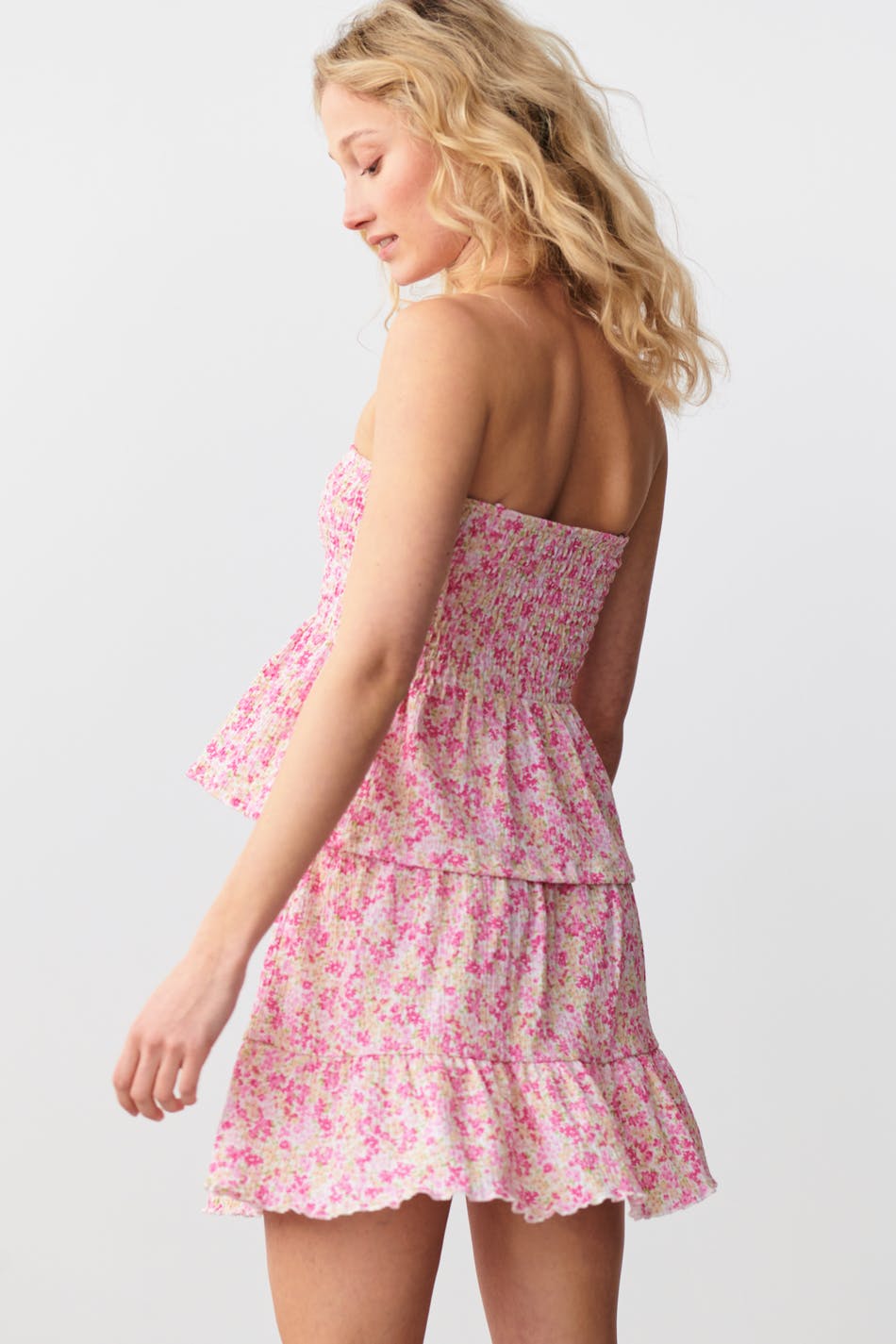 Short smock skirt