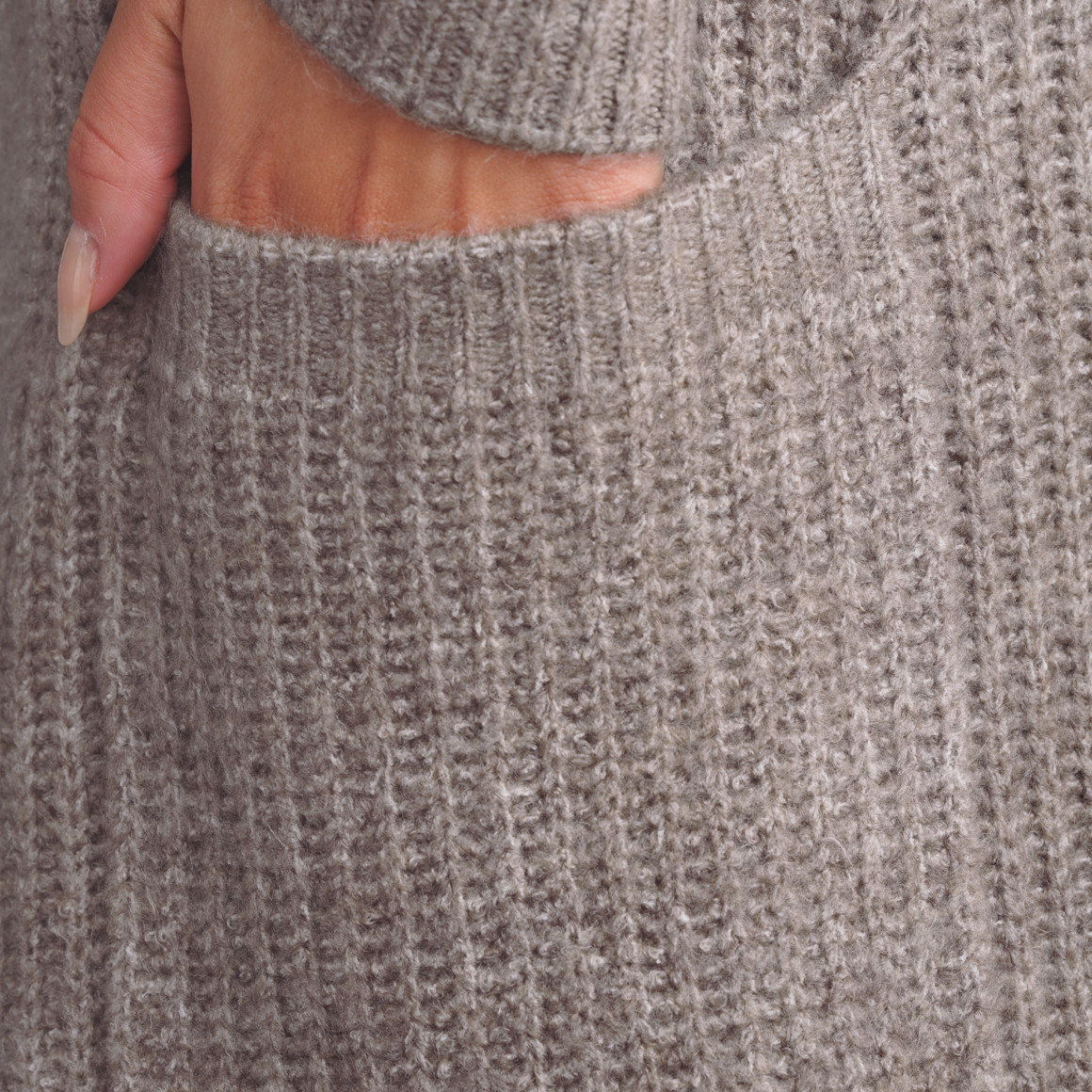 Damen Strickjacke im Long-Style