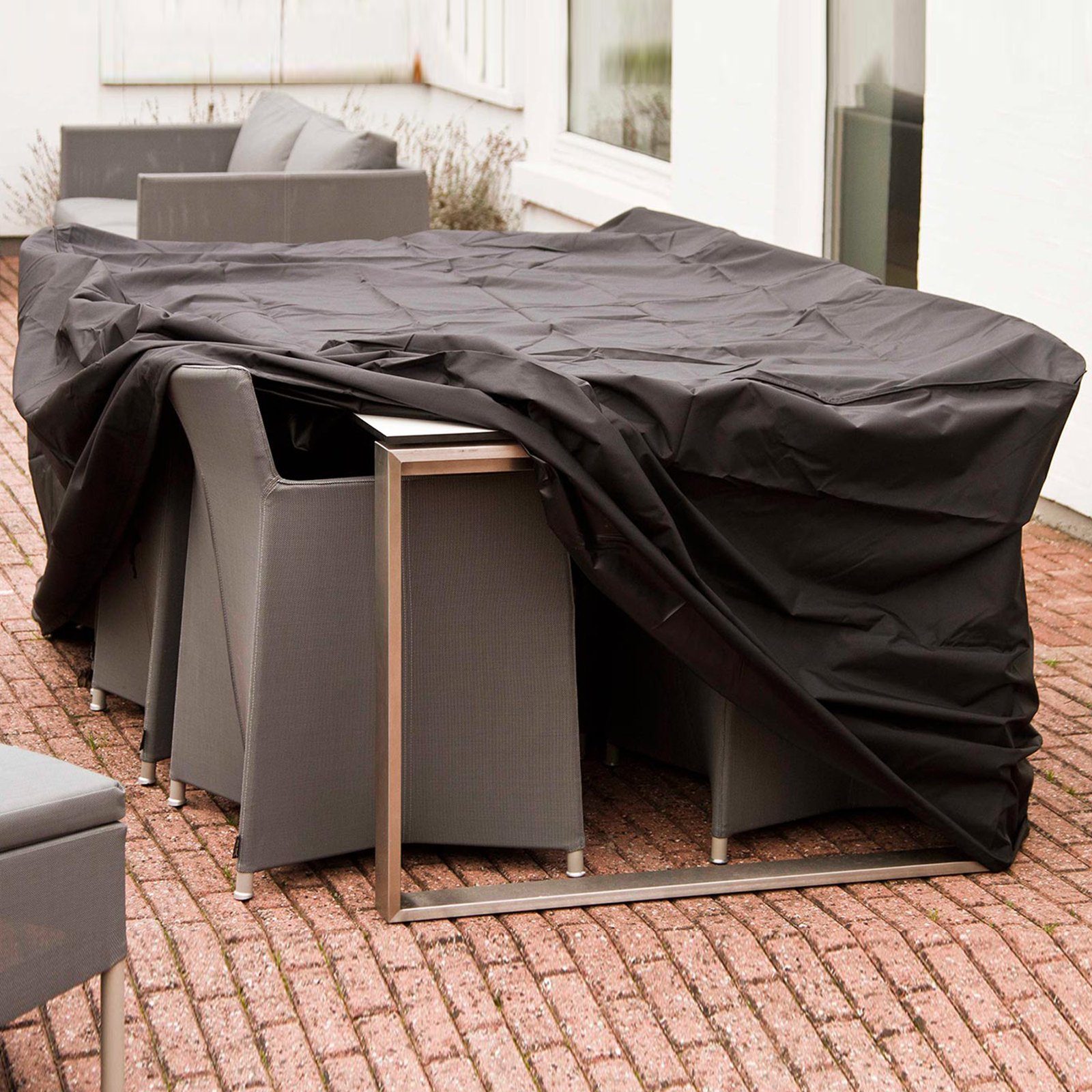 CALIYO Gartenmöbel-Schutzhülle Abdeckung für Gartenmöbel, wasserdichte Schutzhülle (1-St), Gartenmöbel-Schutzhülle Anti-UV Abdeckplane, Regenschutz und Staubfest