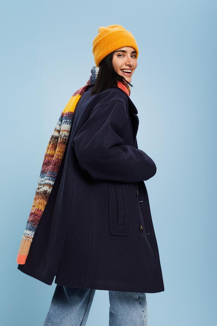 Caban-Jacke aus Wollmix