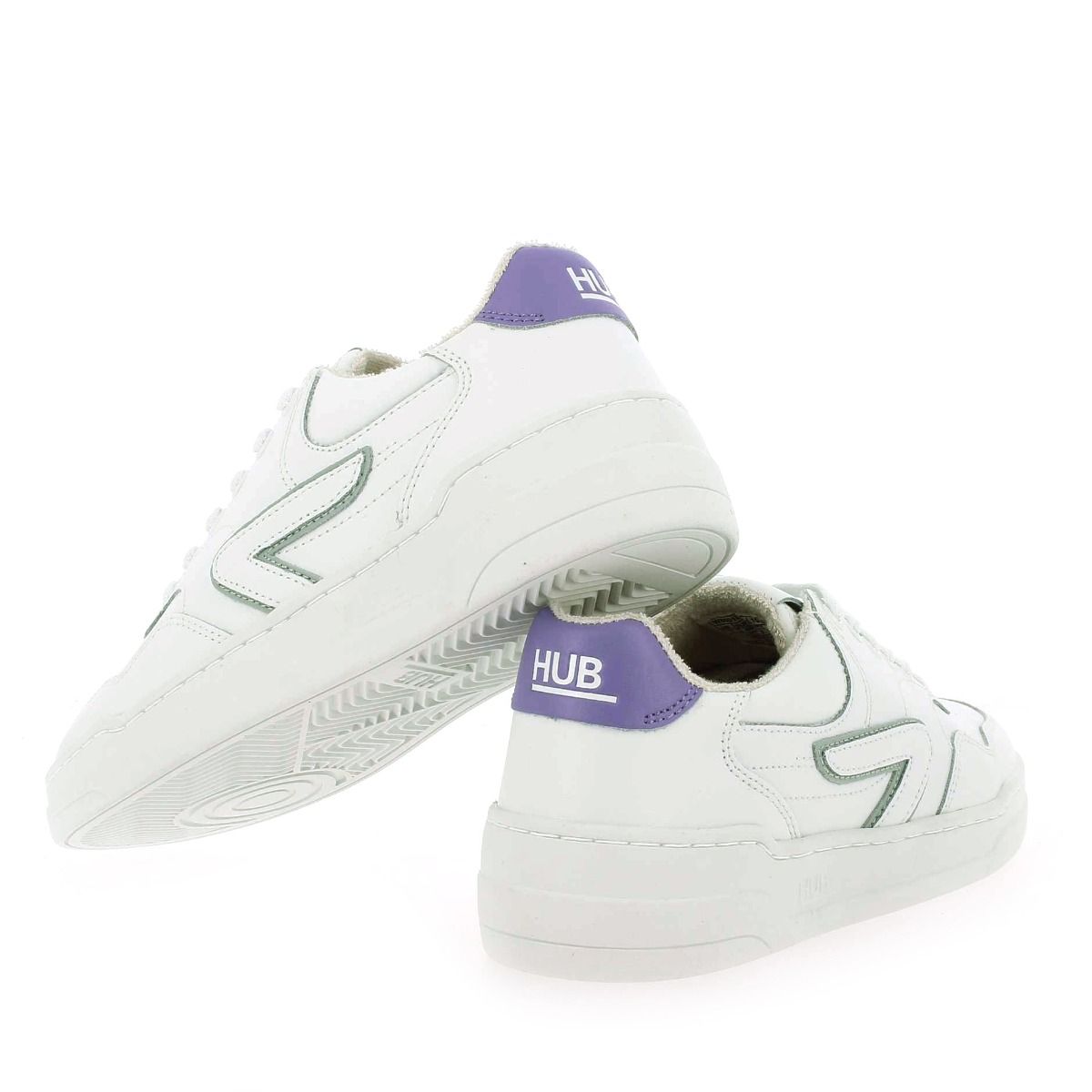 Hub  COURT W - Blanc Violet