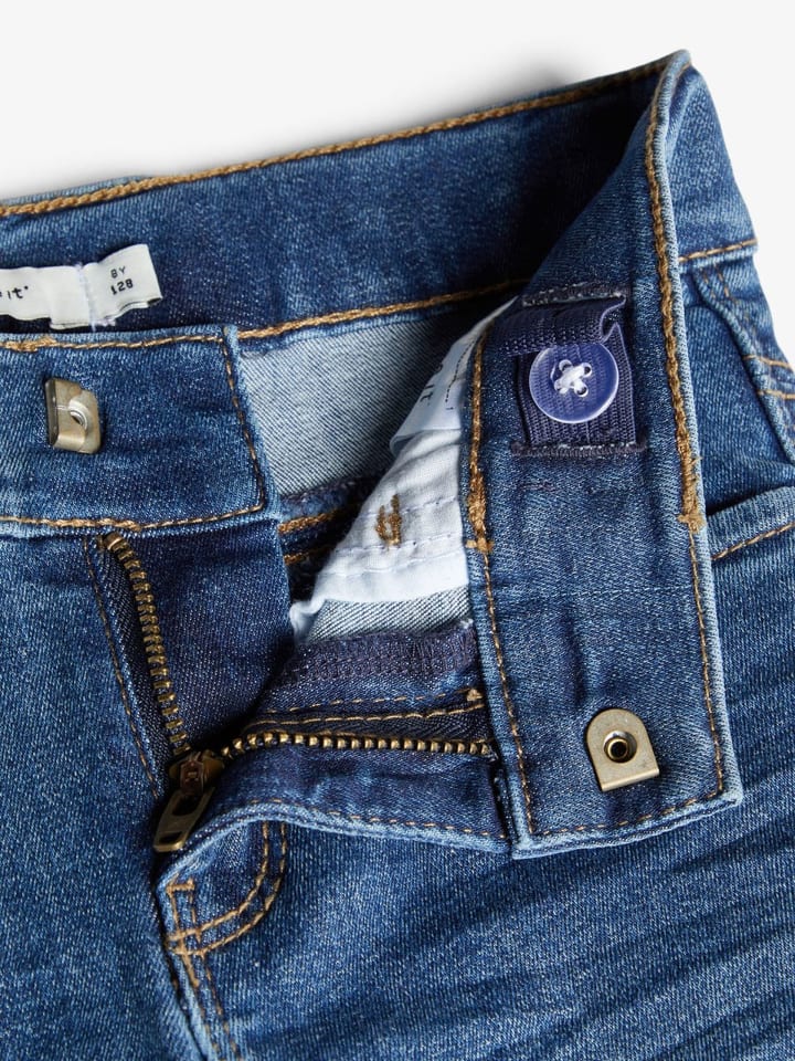 name it Mädchen Cropped Stretch-Jeans in Blau günstig kaufen