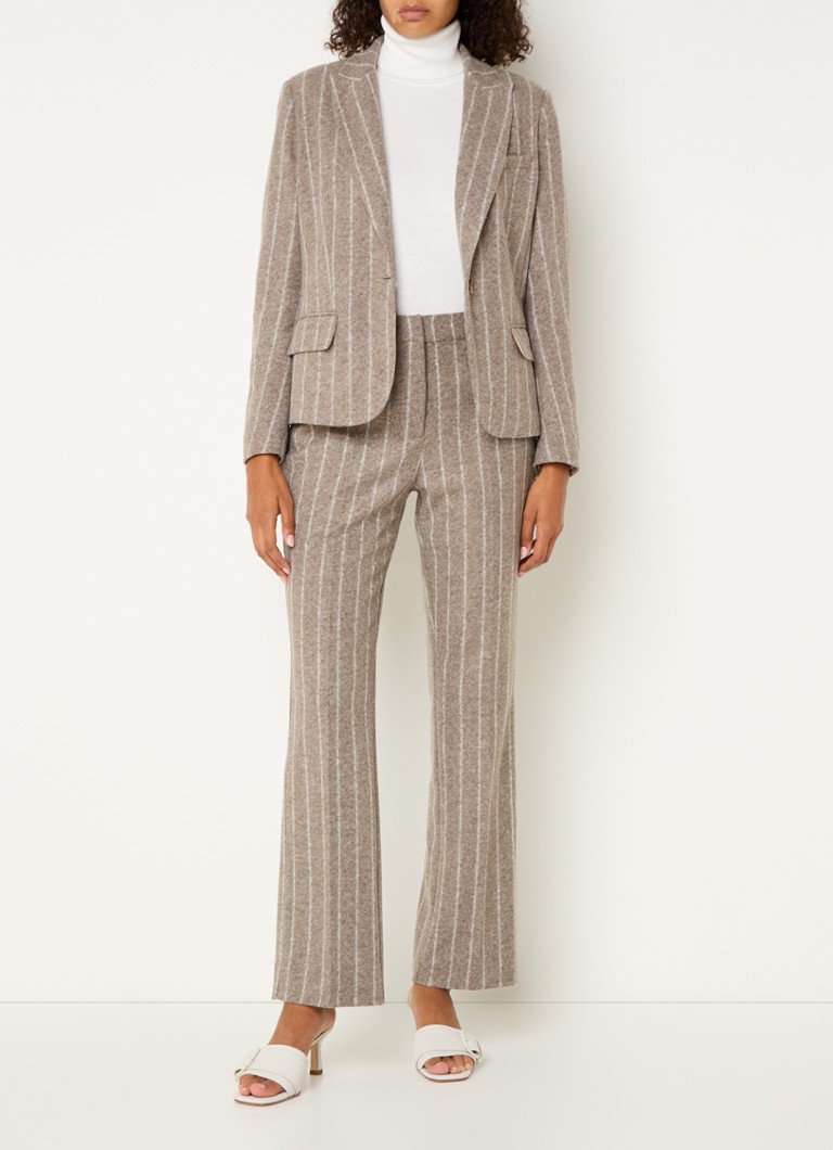 Josephine & Co Alix blazer with stripe print and flap pockets
