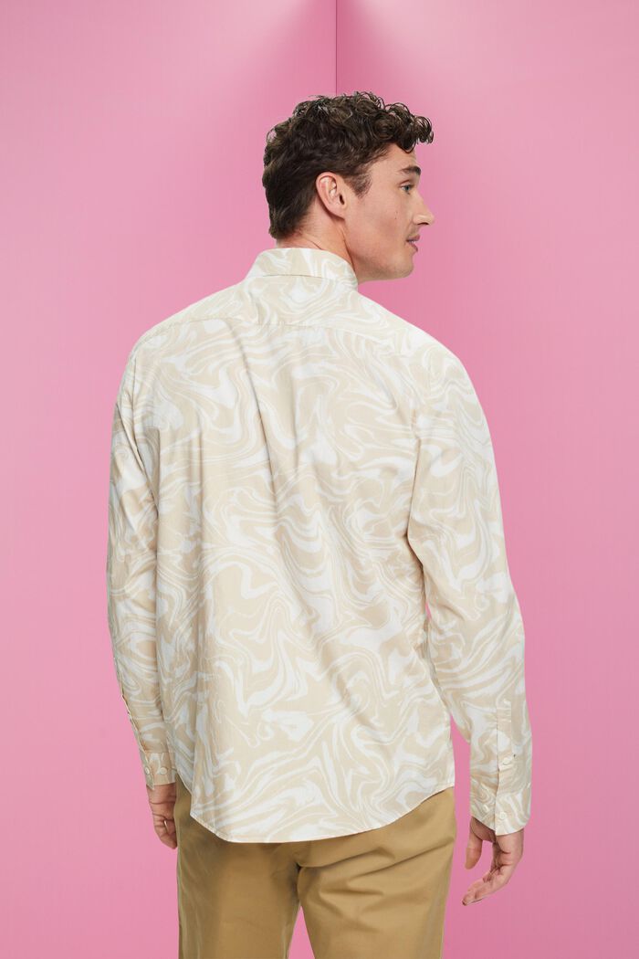 Hemd mit wellenförmigem Retro-Print