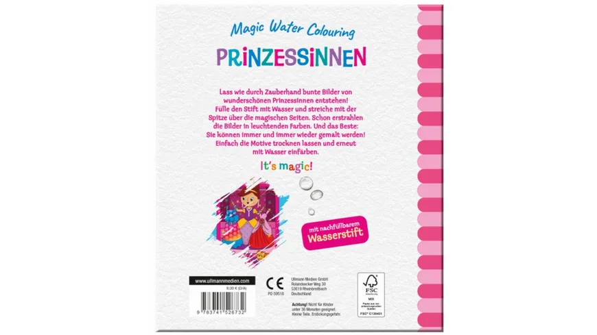 Magic Water Colouring - Prinzessinnen, einfach mit Wasser malen