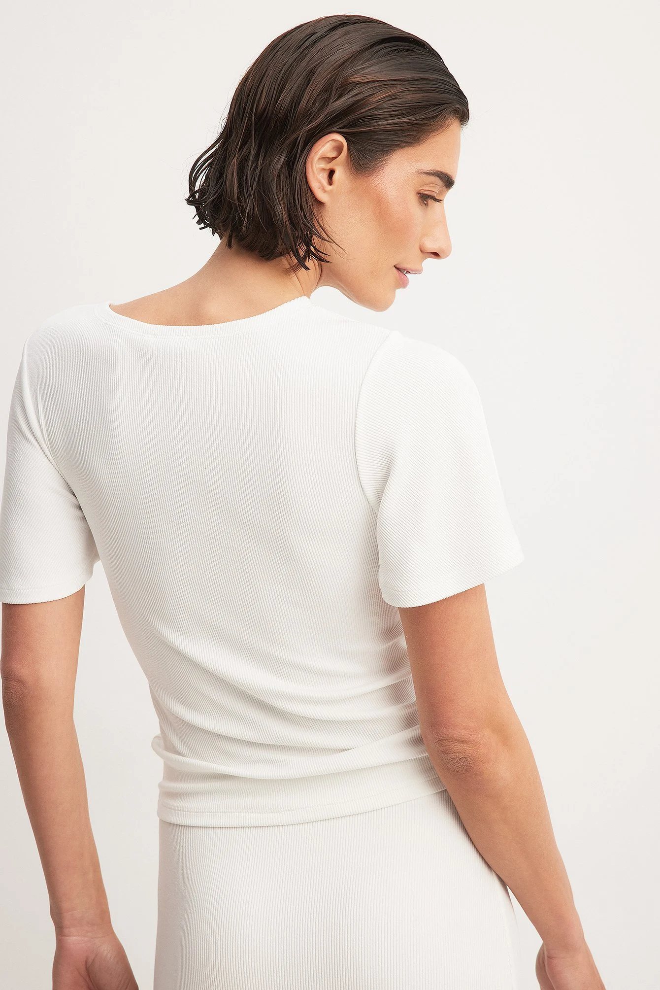 Soft Rib Butterfly Sleeve Top