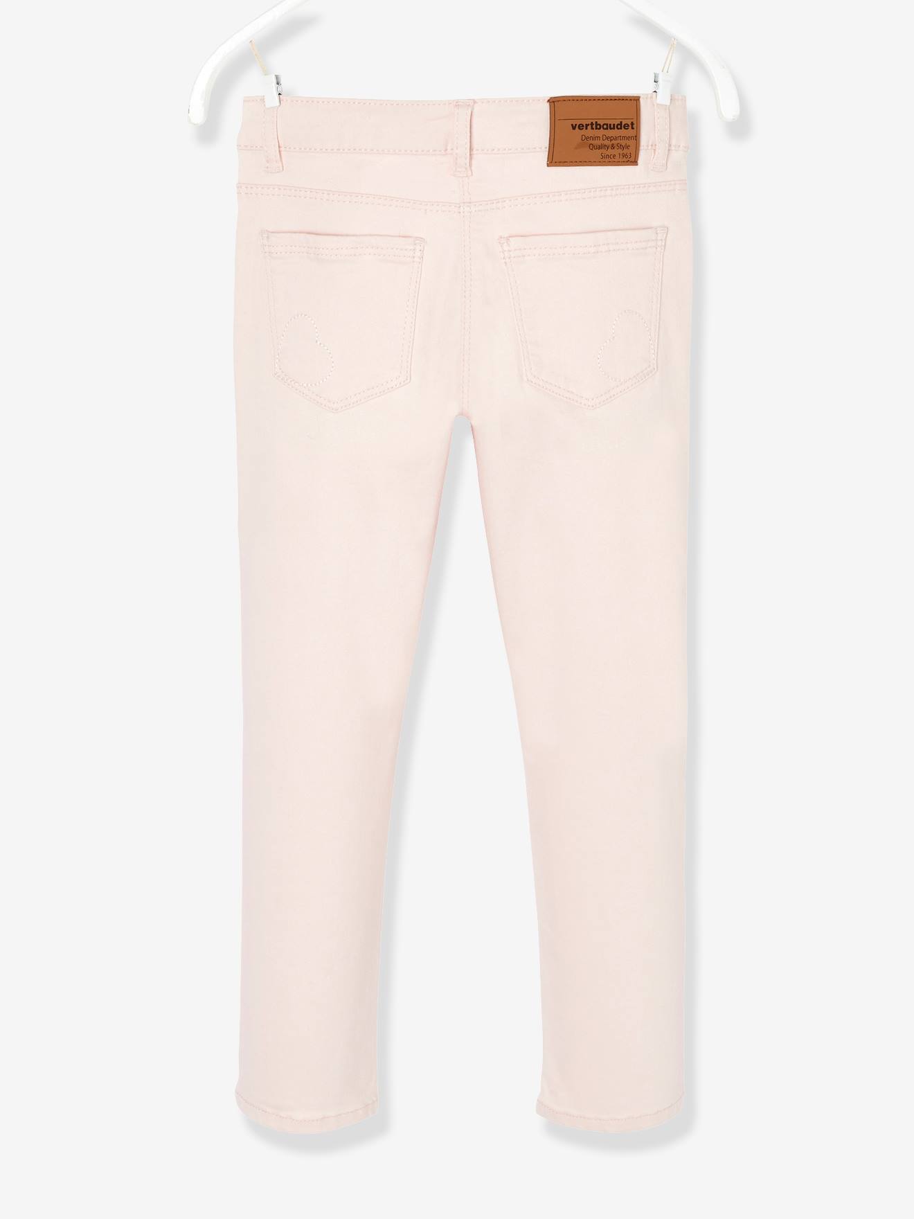 Pantalon slim fille Morphologik tour de hanches LARGE vert