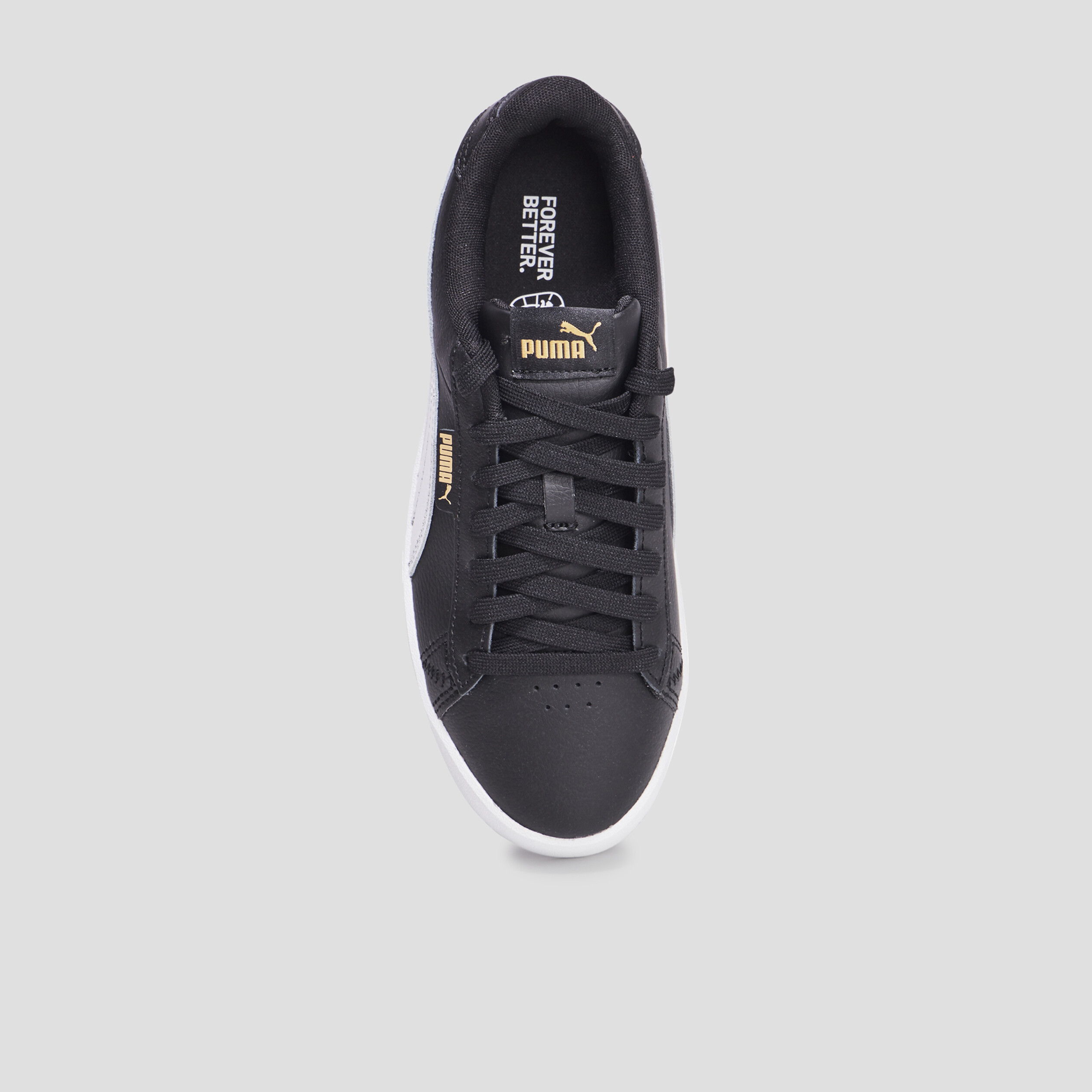 Tennis basses à lacets en cuir Puma Jada noir fille | La Halle