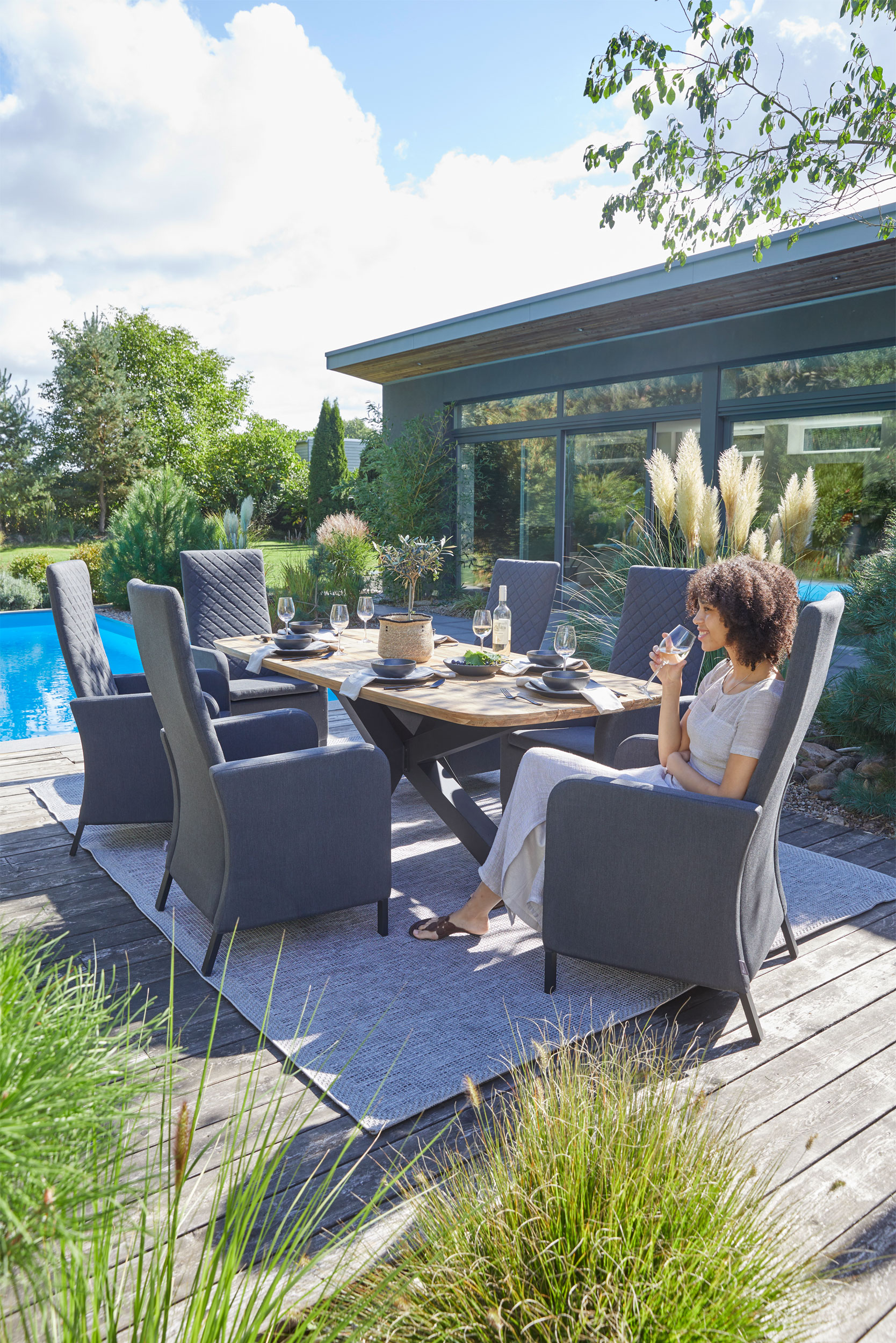 OUTDOORGartensessel Rückenverstellung