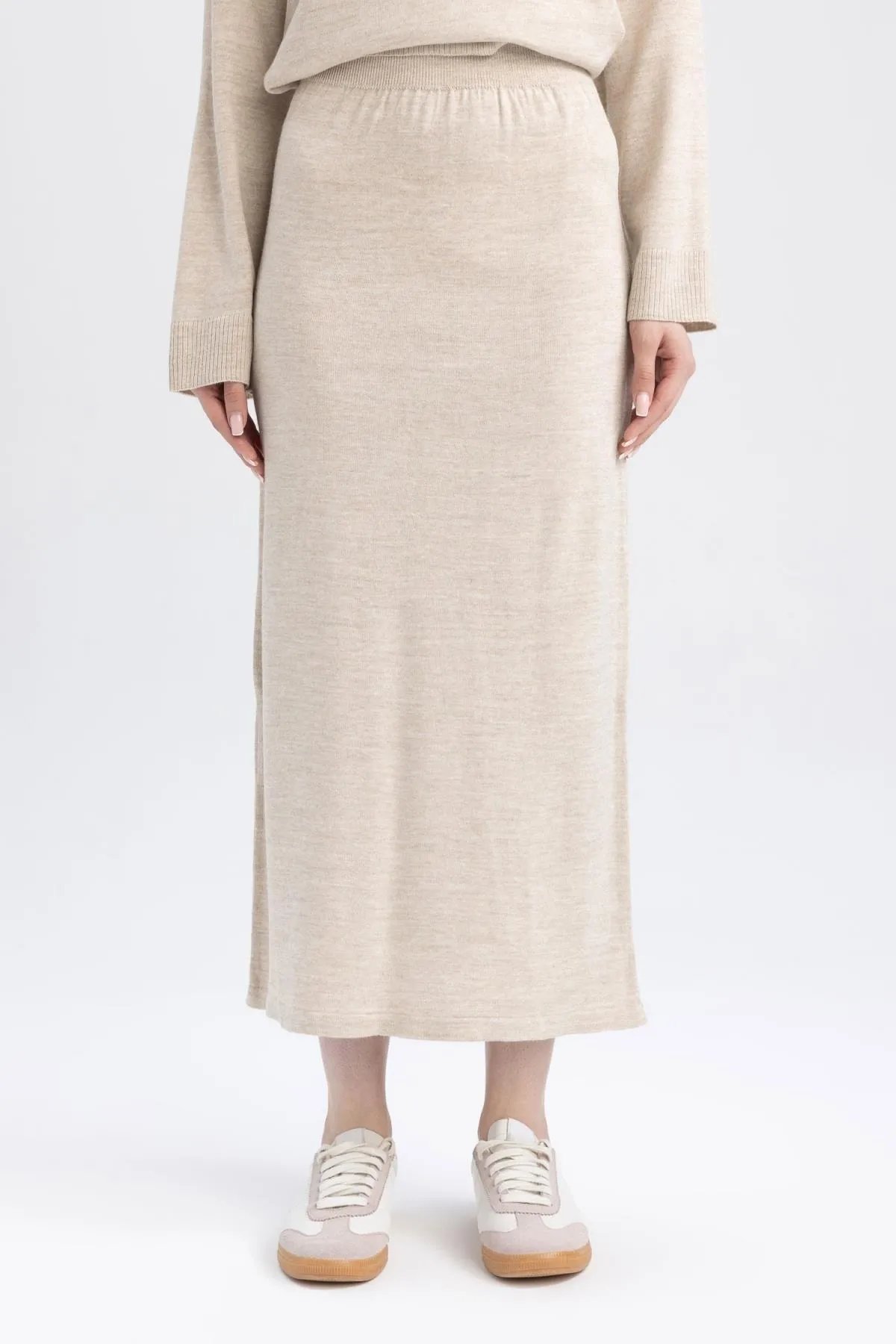 DeFacto  Skirt - Beige - Lang