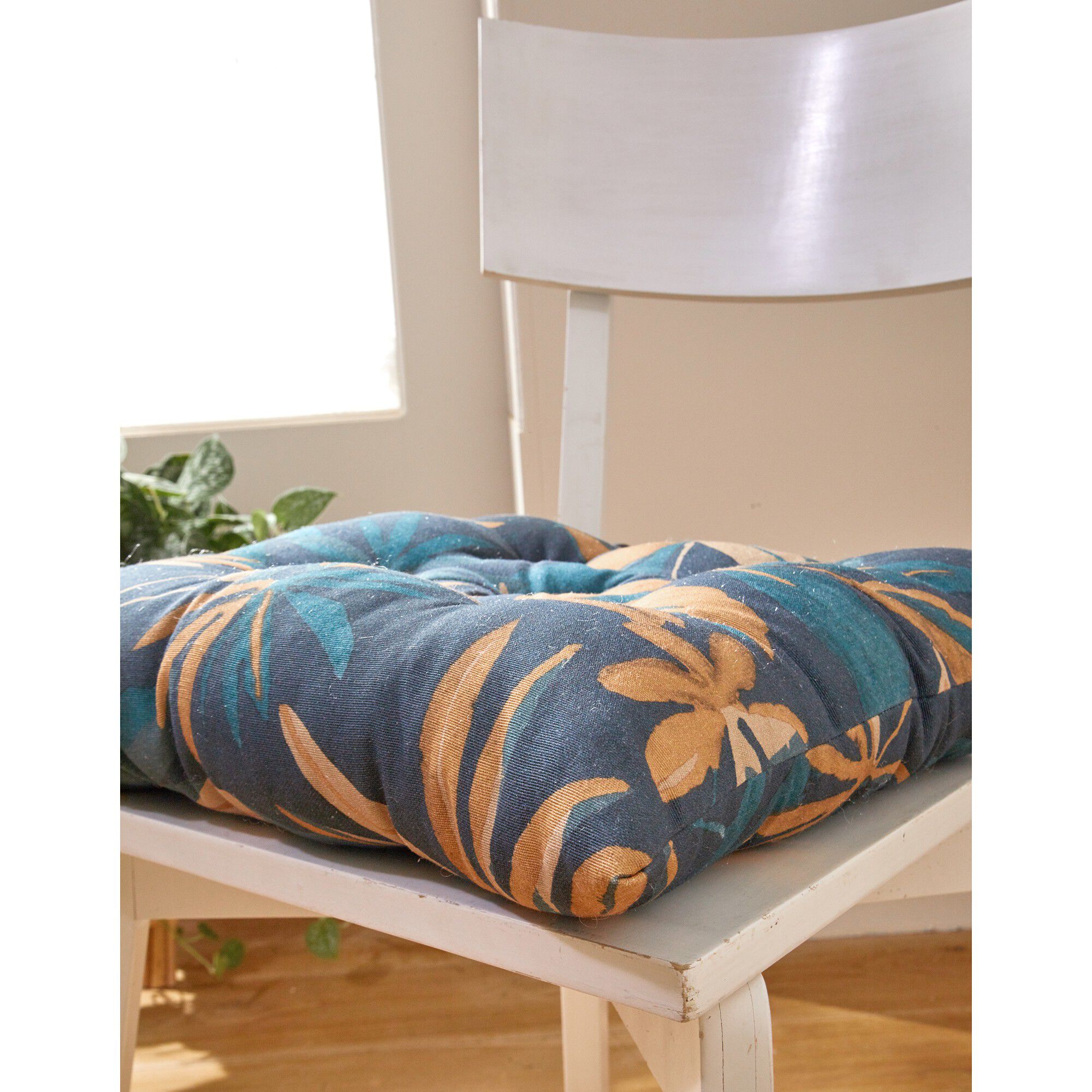 Galette de chaise imprimé floral
