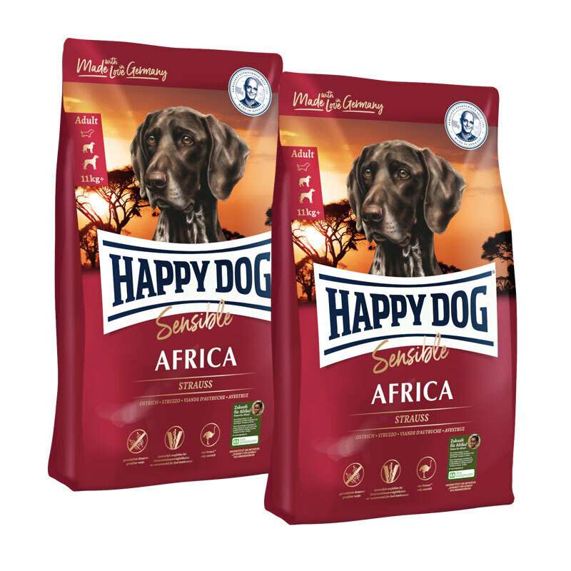 HAPPY DOG Hundetrockenfutter HAPPY DOG Supreme Sensible Africa 2x12,5 kg