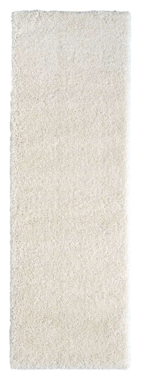 MyFlair Teppich Elodie, 80cm x 250cm, Farbe Weiß, rechteckig, Florhöhe 37mm