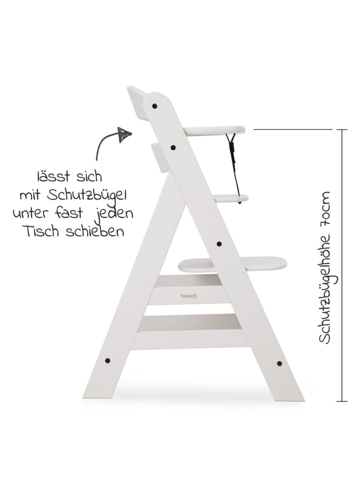 Hauck Hochstuhl Alpha Plus - Creme günstig kaufen onesize