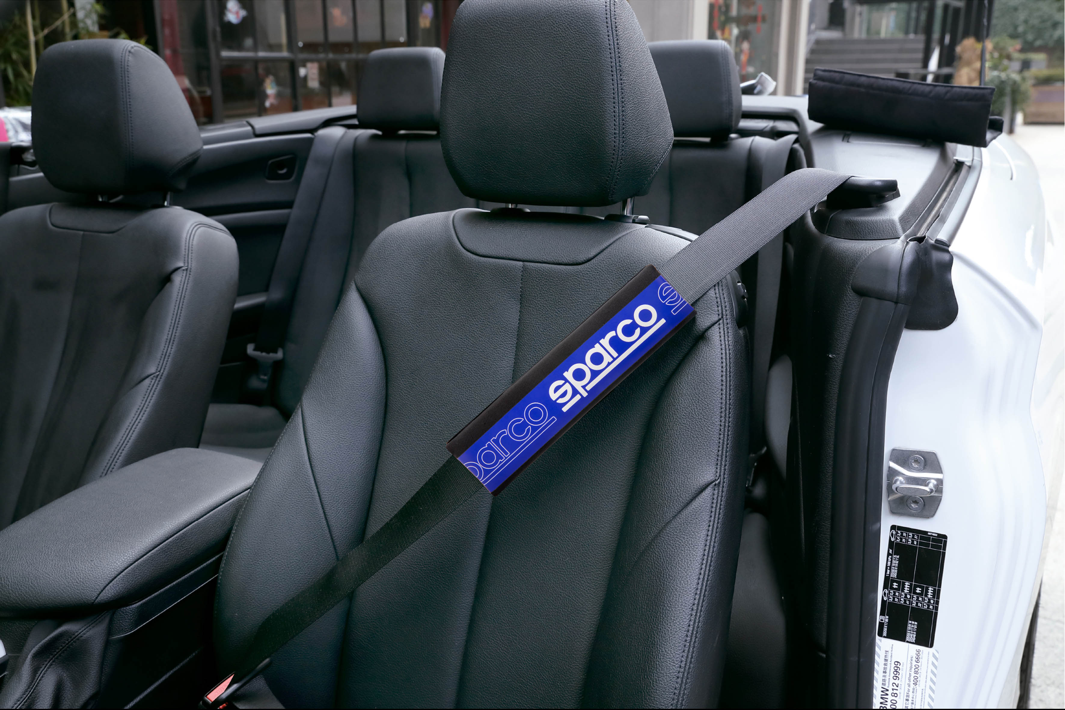 Gurtpolster von Sparco, blau/schwarz, 2 Stück - ATU