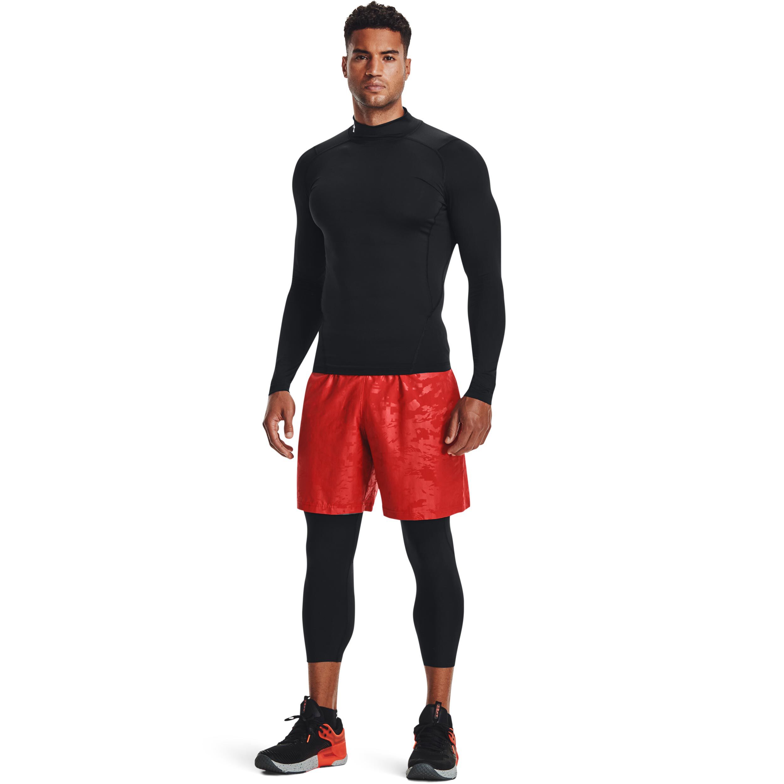 Heatgear Comp Mock Longsleeve Herren - Schwarz