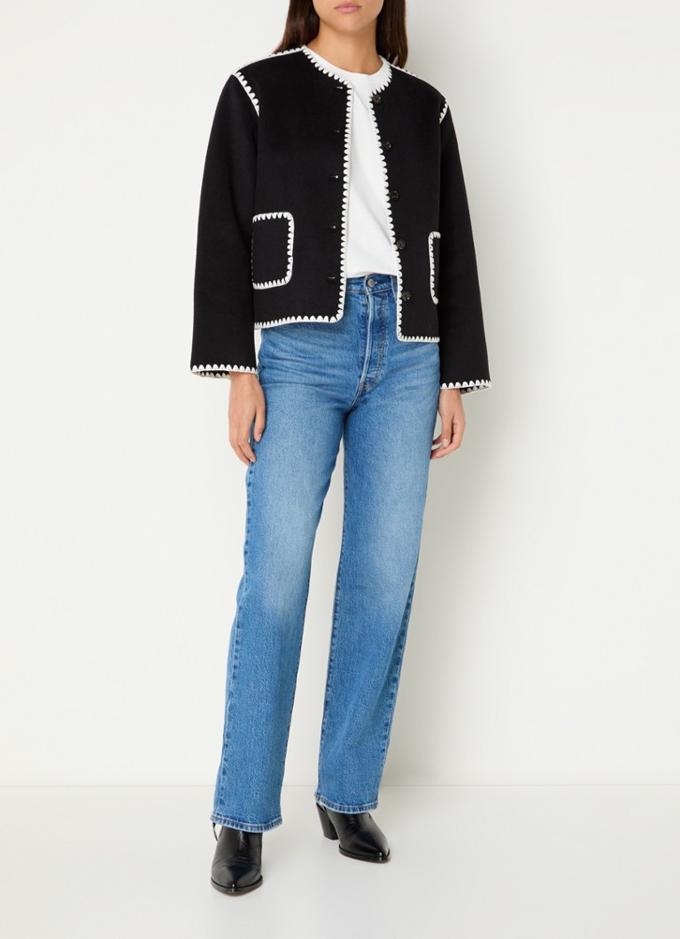 Rails Melanie Jacke aus Wollmischung mit aufgesetzten Taschen