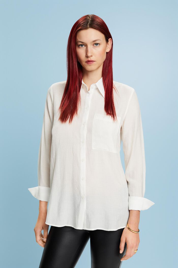Longsleeve in Crinkle-Optik