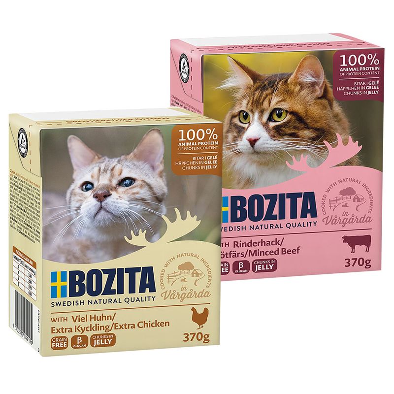 Sparpaket Bozita Häppchen in Gelee 24 x 370 g