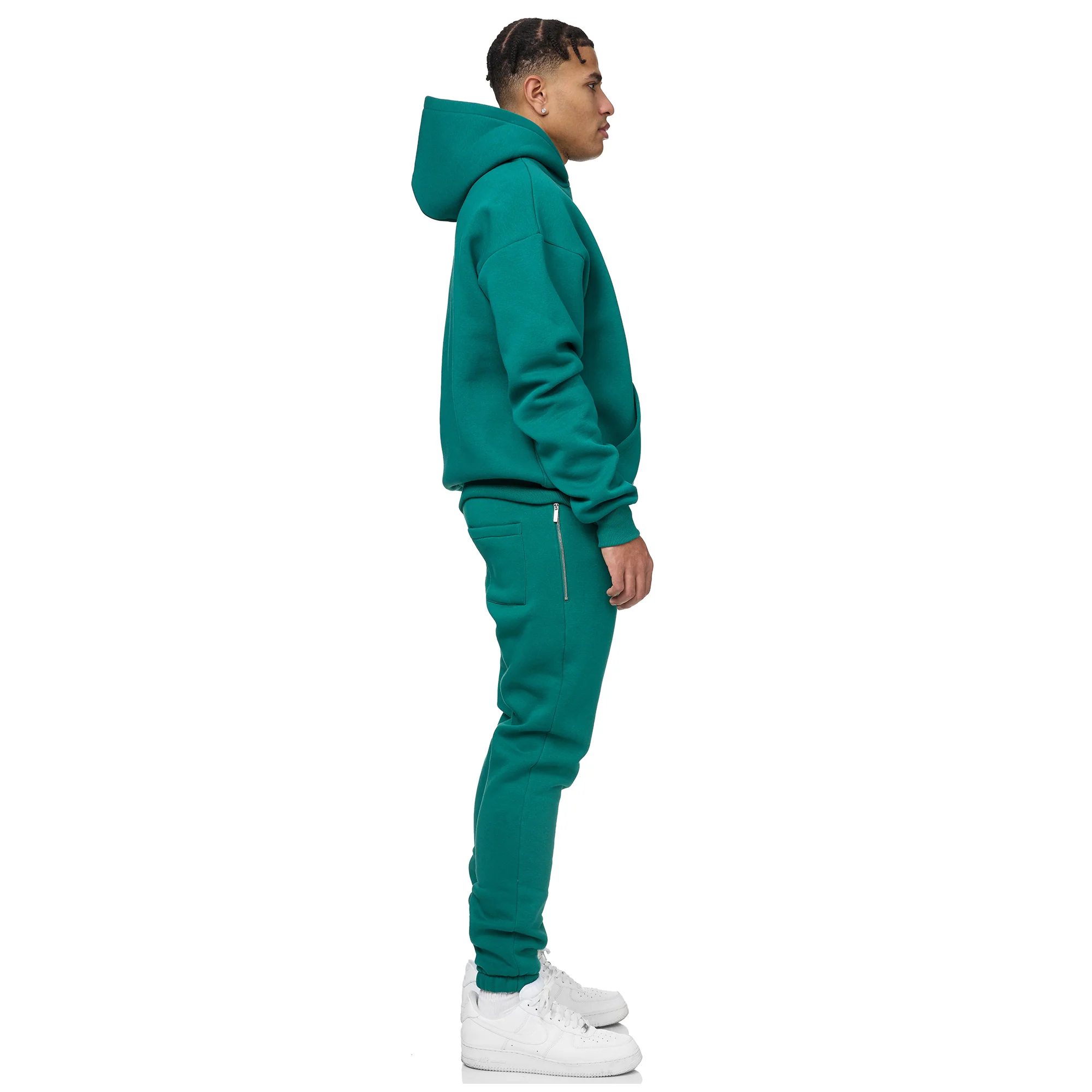 DARK GREEN VADITIM BASIC HOODIE