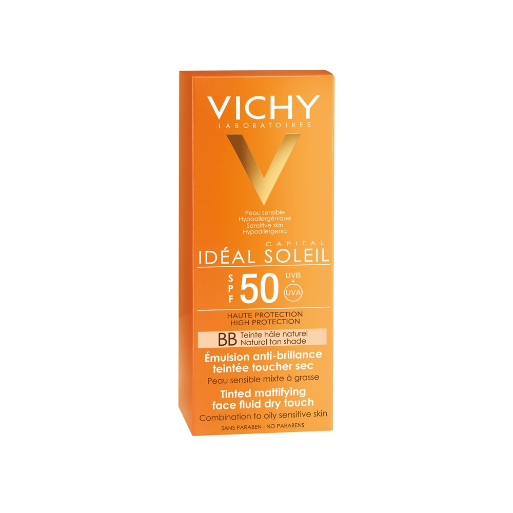 Vichy Ideal Soleil Bb Crème Onctueuse TeintéeSpf50 Protection visage