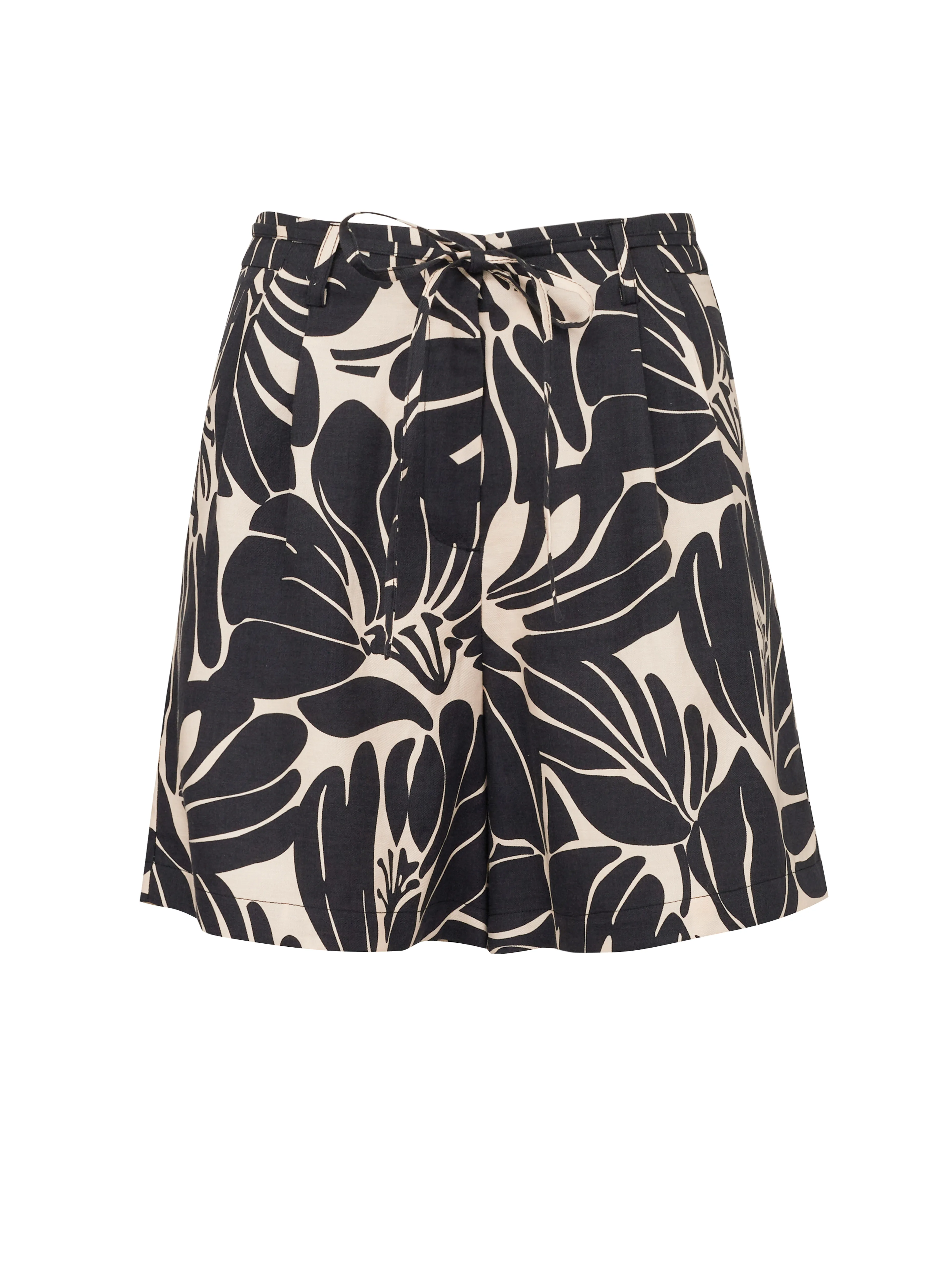 Schwarze gemusterte Damen-Shorts ORSAY