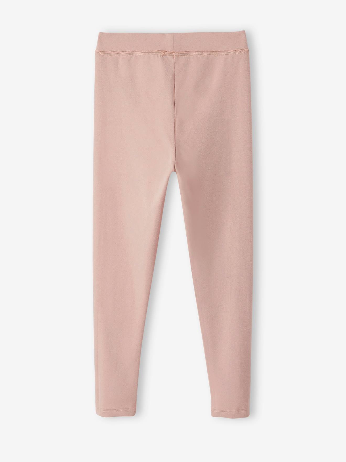 Legging sport Basics fille inscription métallisée terracotta
