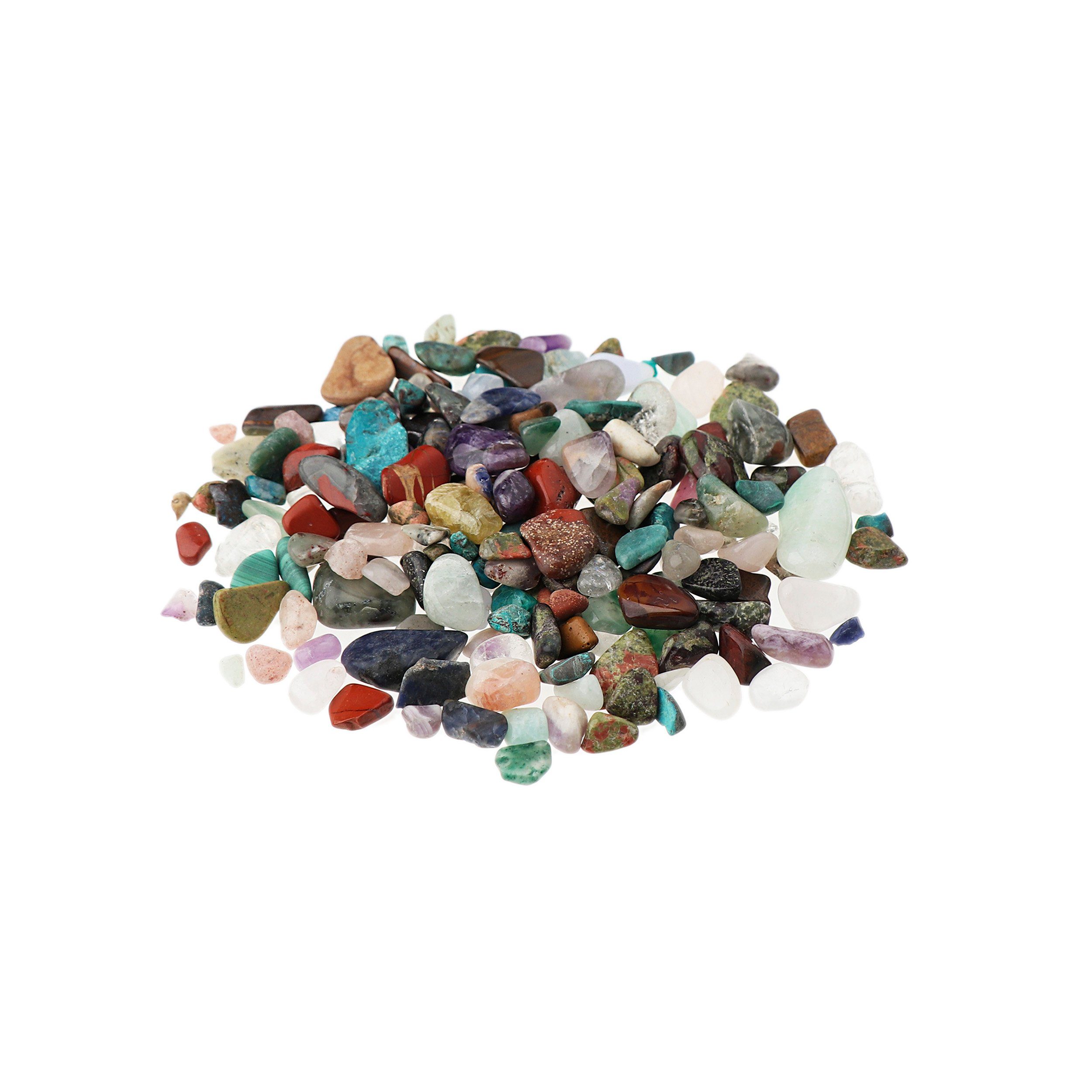 NKlaus Mineralstein 100g Trommelsteine Mix 5 - 15 mm Heilsteine Edelsteine Schmucksteine D
