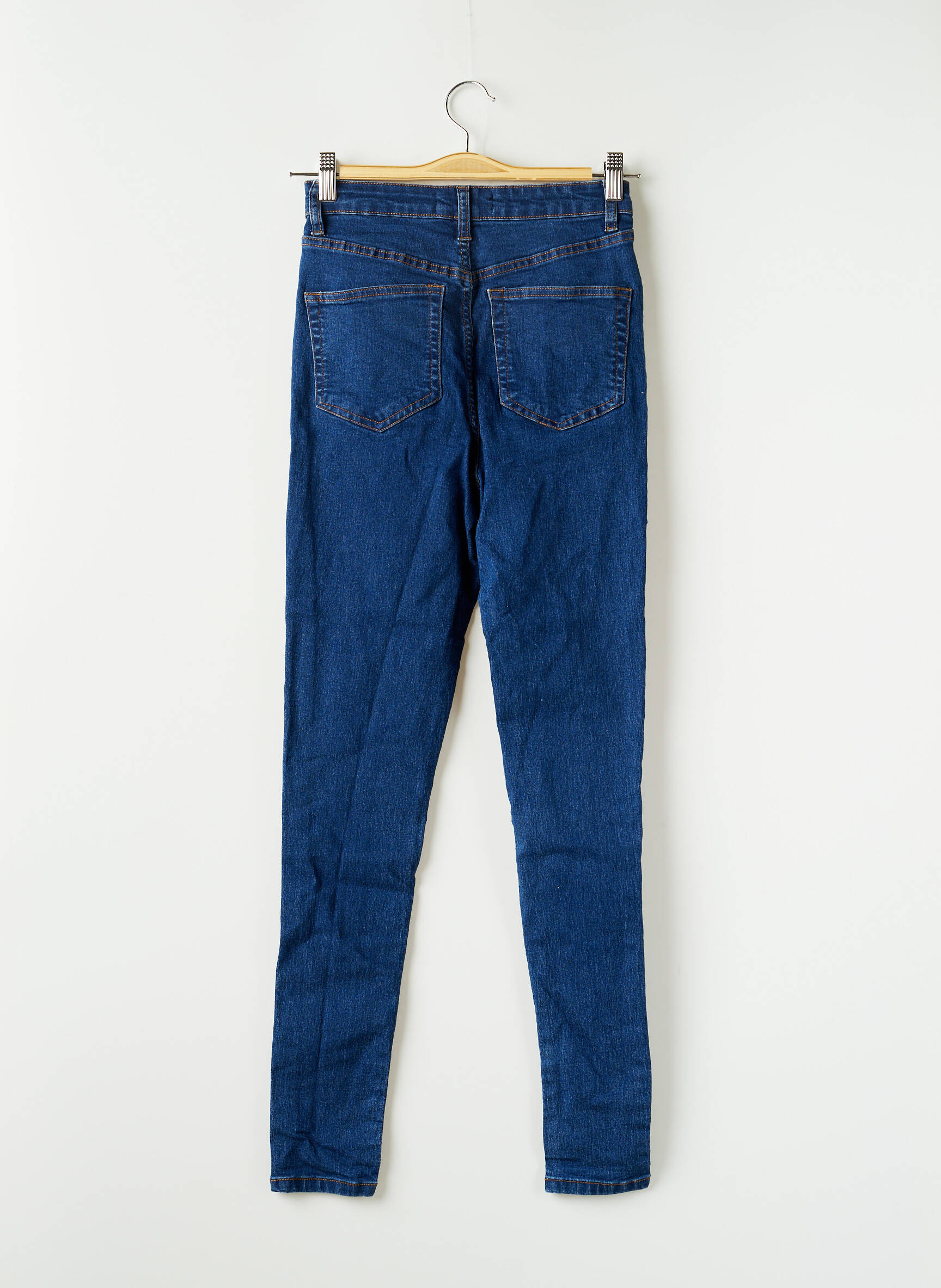 Pretty Little Thing Jeans Skinny Femme couleur bleu