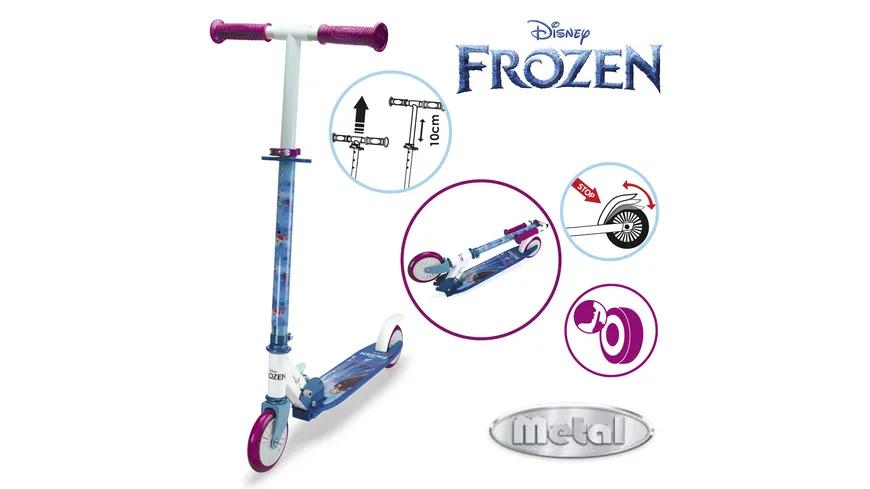 Smoby - Frozen 2 - 2W Faltbarer Scooter
