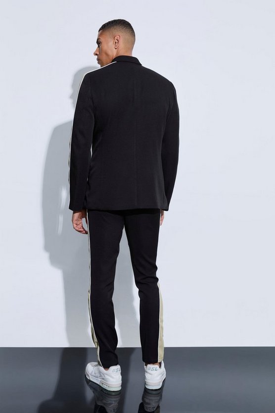 Zweireihiger Blazer mit Sport-Streifen