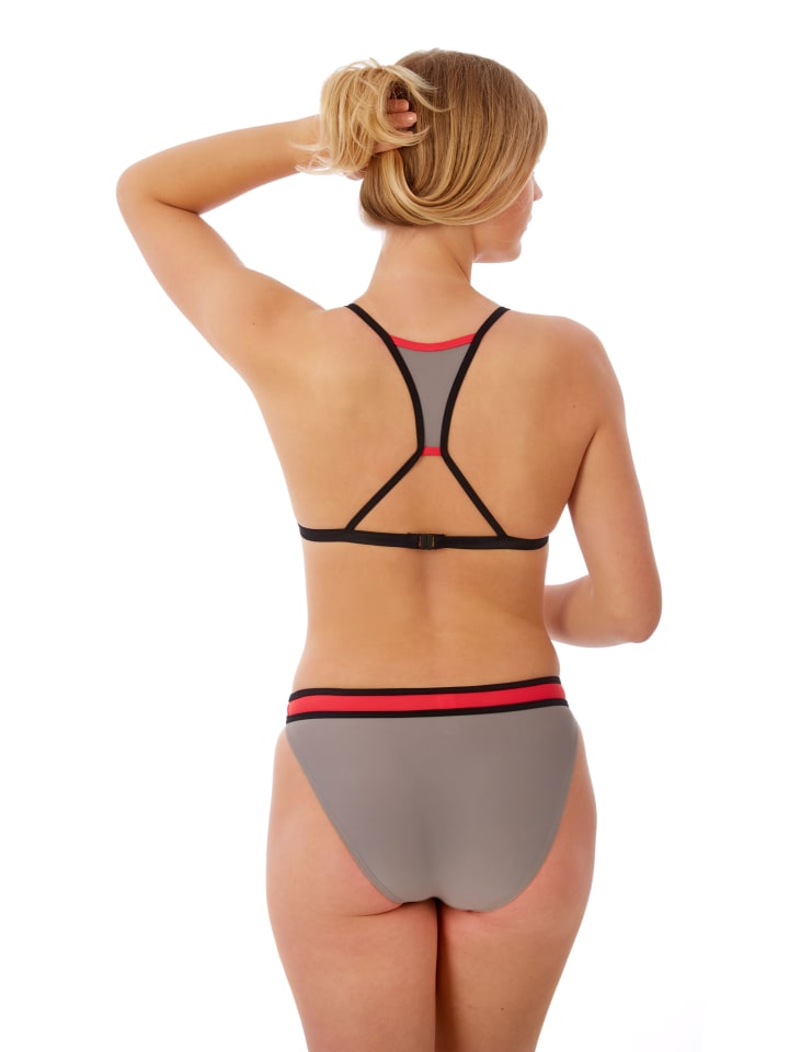 BECO the world of aquasports Bikini BEactive Sweetheart in grau-pink günstig kaufen