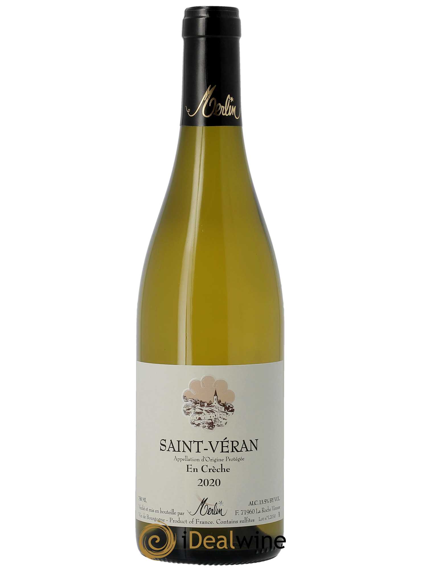 Saint-Véran En Crèche Olivier Merlin  2020 - Lot de 1 Bouteille