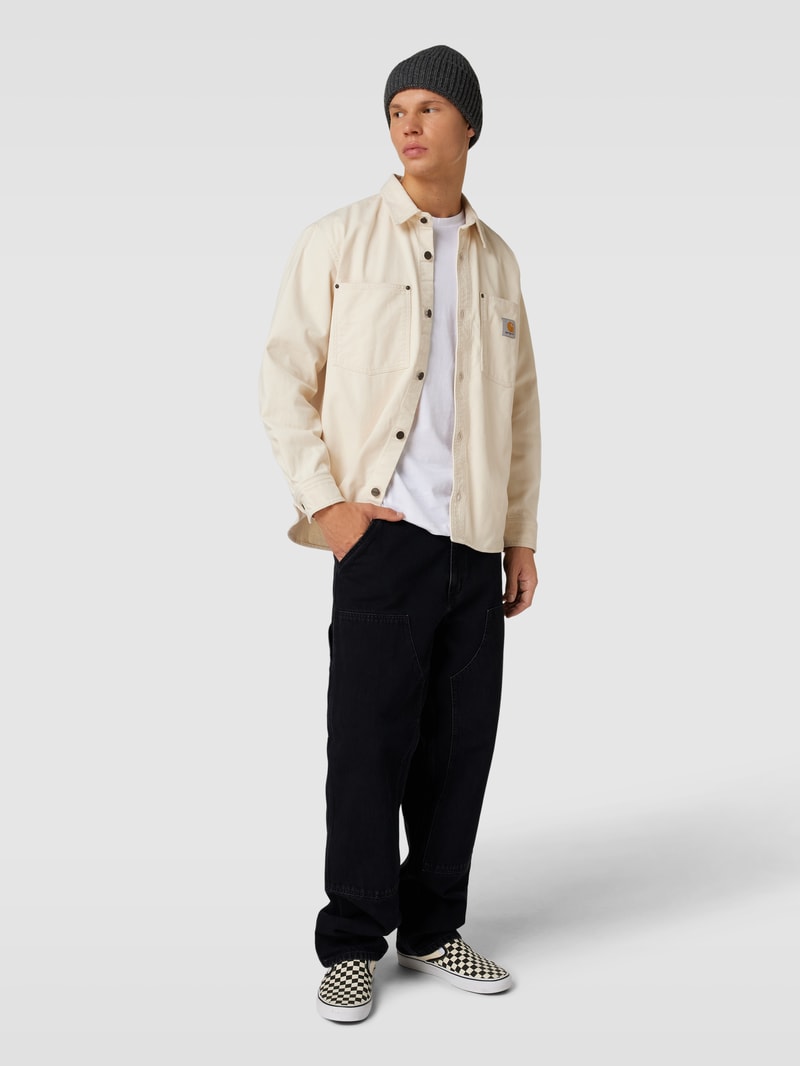 Jeans mit Eingrifftaschen in anthrazit