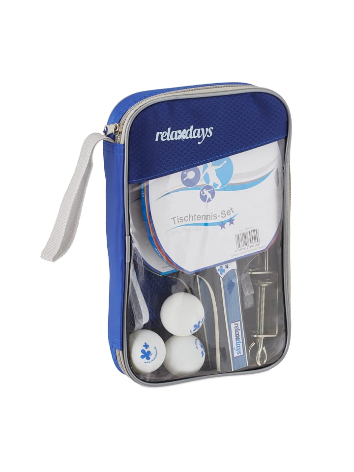 relaxdays 9tlg. Tischtennis Set in Schwarz/ Rot günstig kaufen onesize