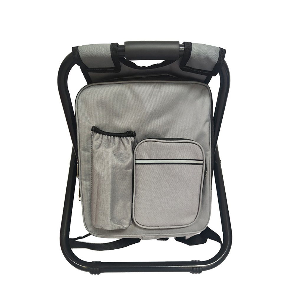 Zeaicos Angelhocker Angelhocker mit Kühlfach Campingstuhl Falt-Hocker & Kühltasche in 1