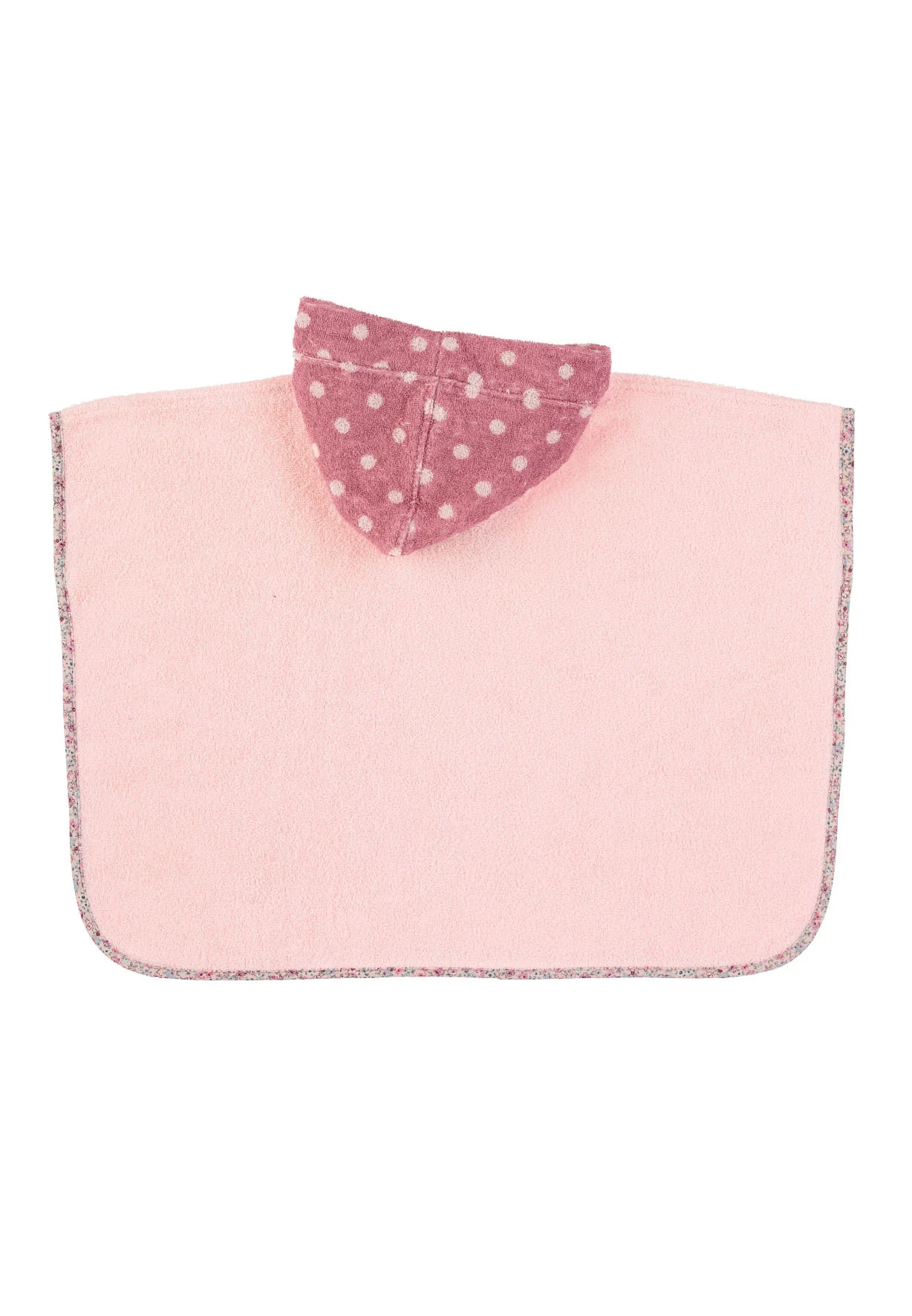 Poncho Maus Mabel aus Frottee in Zartrosa, 70x50cm